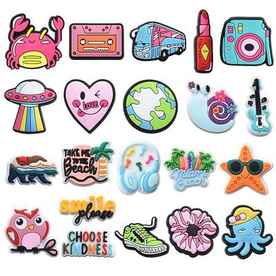 21 шт. милые мультяшные обувные подвески из ПВХ для украшения обуви, аксессуары