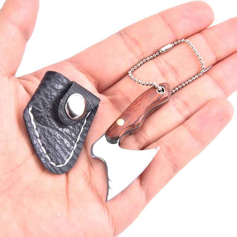 Портативный брелок, топор, нож, карманный топорик, нож из нержавеющей стали, Edc, фиксированное лезвие