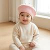 Warm Kids Knitted Beret Hat Soft Painter Cap Cozy Pom Pom Beanie  Baby