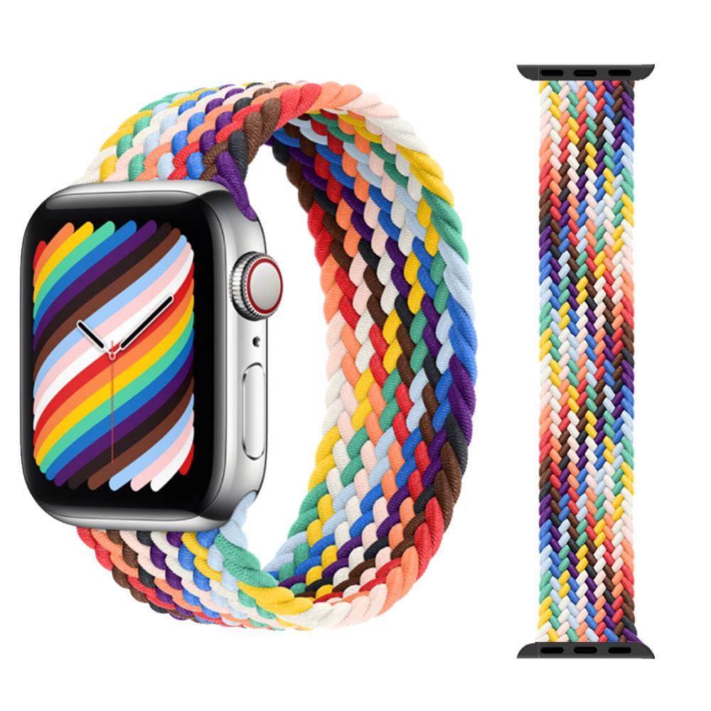 Плетеная петля Solo для Apple Watch Band 44 мм, 40 мм, 45 мм, 41 мм, 49 мм, 42 мм, 38 мм, эластичный браслет IWatch Series 7, 3 SE, 6, 8, ультра-ремешок для ремешка для наручных часов