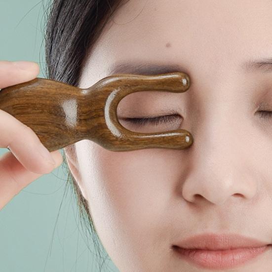 Расческа для массажа глаз снимает напряжение глаз, уменьшает отечность, способствует сиянию цвета лица, экологически чистая массажная расческа