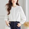 Crew Neck Long Sleeve Shirt Women's Spring Wear New Temperament Commuter Loose Top