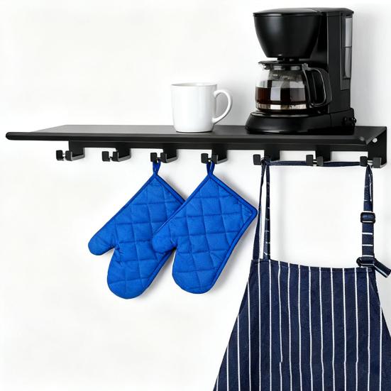 Подвесной органайзер-полка для хранения оборудования для домашнего спортзала, металлическая стойка, настенное крепление, держатель для фитнес-инвентаря с крючками, T-образные адаптеры для эластичных лент