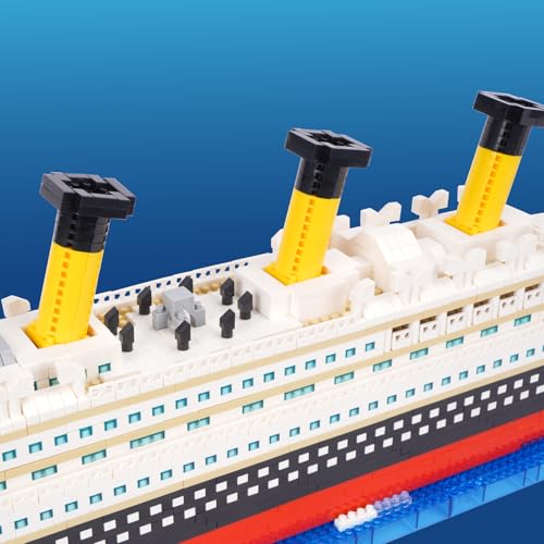 LULUFUN Микроблоки Титаник Набор Строительных Блоков, Игрушка, Модель Океанского Круизного Лайнера, Набор для Сборки, Подарок на День Рождения, Рождество, Взрослых (4404 штуки)