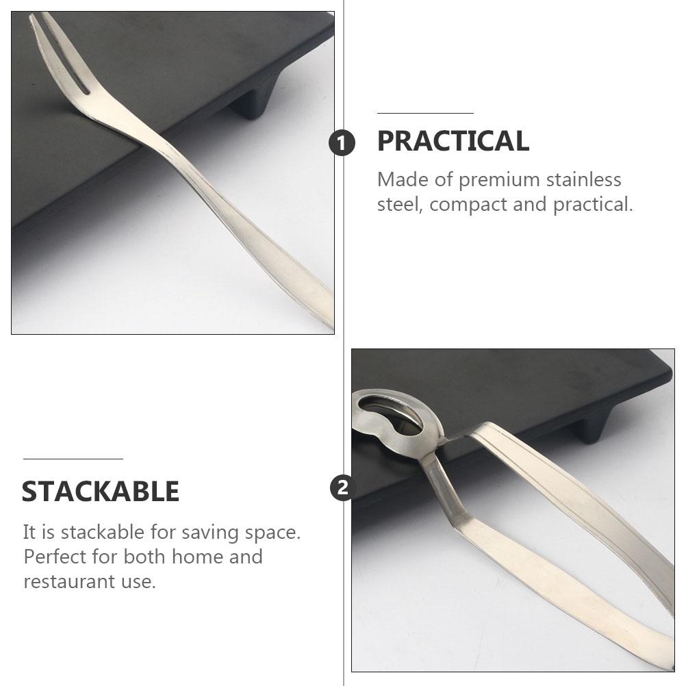 4 шт. Запеченные улитки столовые приборы сервировочные щипцы домашняя вилка столовые приборы кухонная утварь