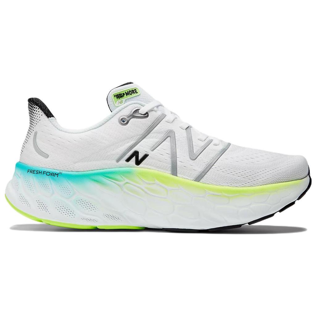 New Balance Fresh Foam X More V4 White Electric Teal Men Sneakers MMORWT4