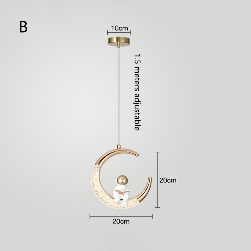 Nordic Moon LED мультяшная люстра внутреннее освещение детская комната подвесной светильник домашний ночник спальня гостиная украшение