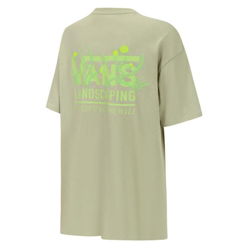 Vans T Shirts Men's Green Crew Neck Moderate VN000JPXD3Z