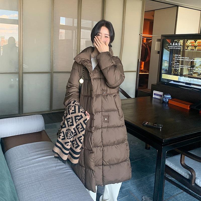 Новая хлопковая куртка женская зимняя длинная корейская версия свободного фасона в иностранном стиле дизайн хлопковой куртки с толстой подкладкой.