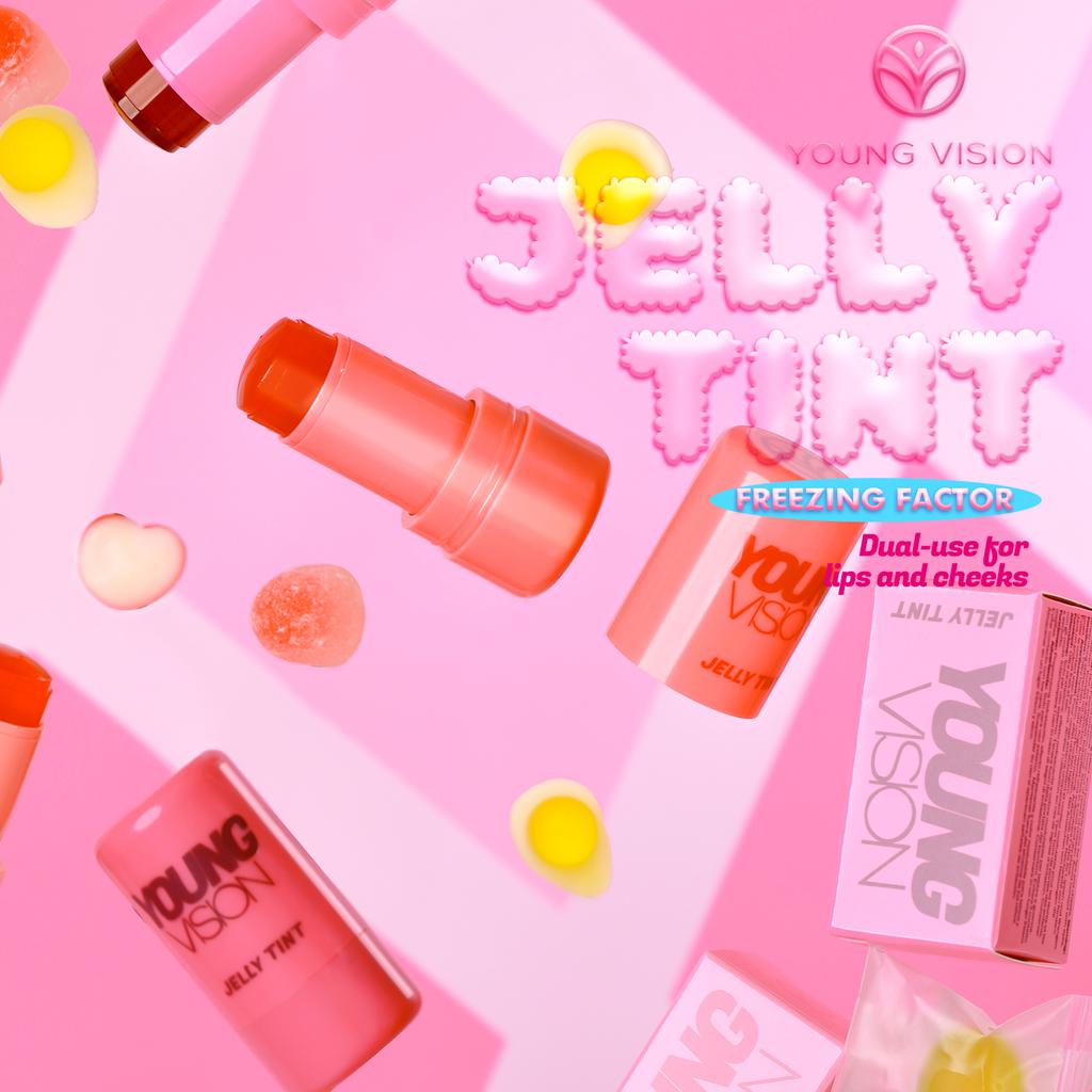 YOUNG VISION 4-цветный набор желейных румян Dye Lipstick Set Lip and Cheek Toning Blush Stick