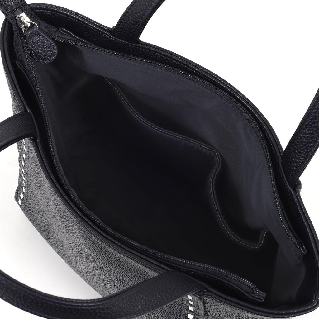 Handbag with Shoulder Bag Dark 10901 [Kitamura] Z-0628 Women's Blue/White [Navy]