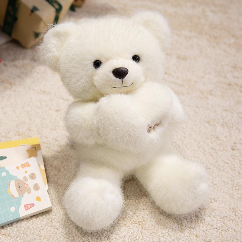 Cute scarf bear hug bear doll plush toy love teddy bear doll children soothing doll
