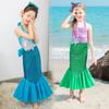 Girls Little Mermaid Princess Dress Sequins Dress Ball Gown Performance Dress Children Fancy Costume Halloween Clothing - Cosplay Costumes