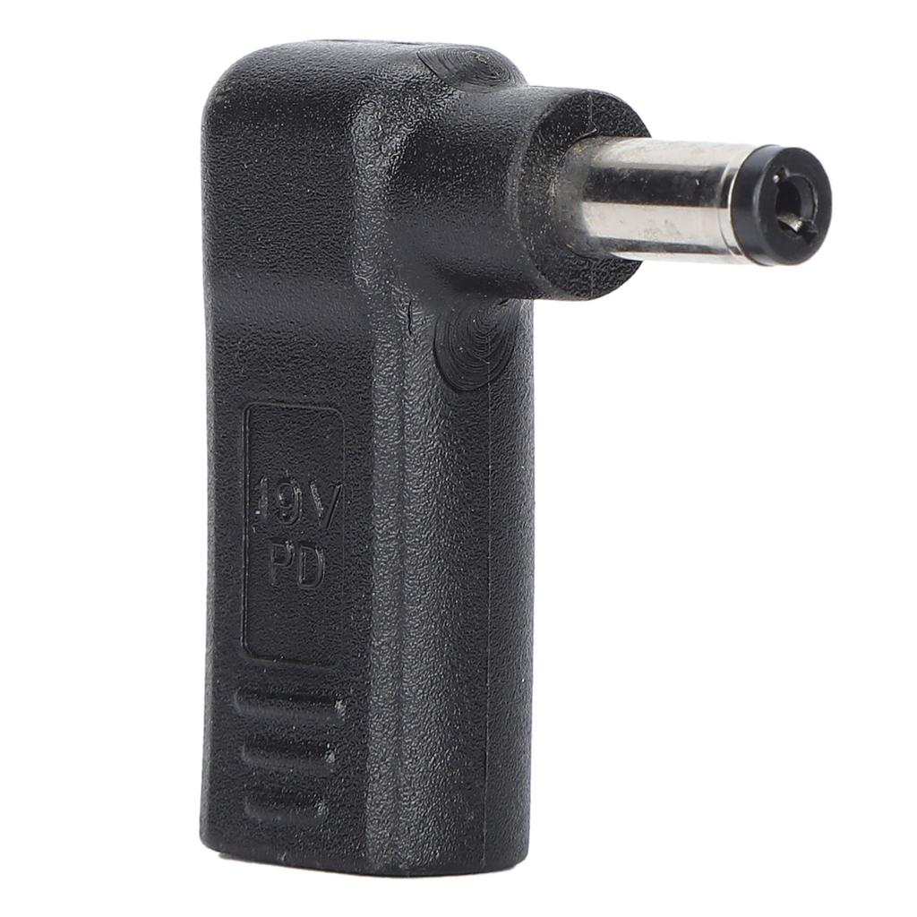 TypeC To DC Adapter Female To Male Plug 5.5x2.1mm Right Angle PD Connector Charging Device