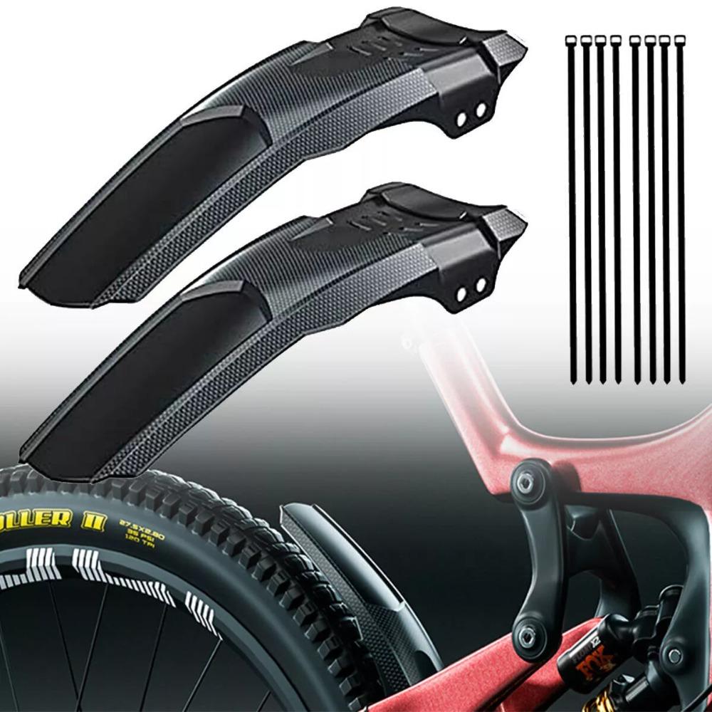 2Pcs Hard Shell Cycling Mudguard Front Rear Tyre Bicycle Fender Durable Mud Guard Mountain Bike