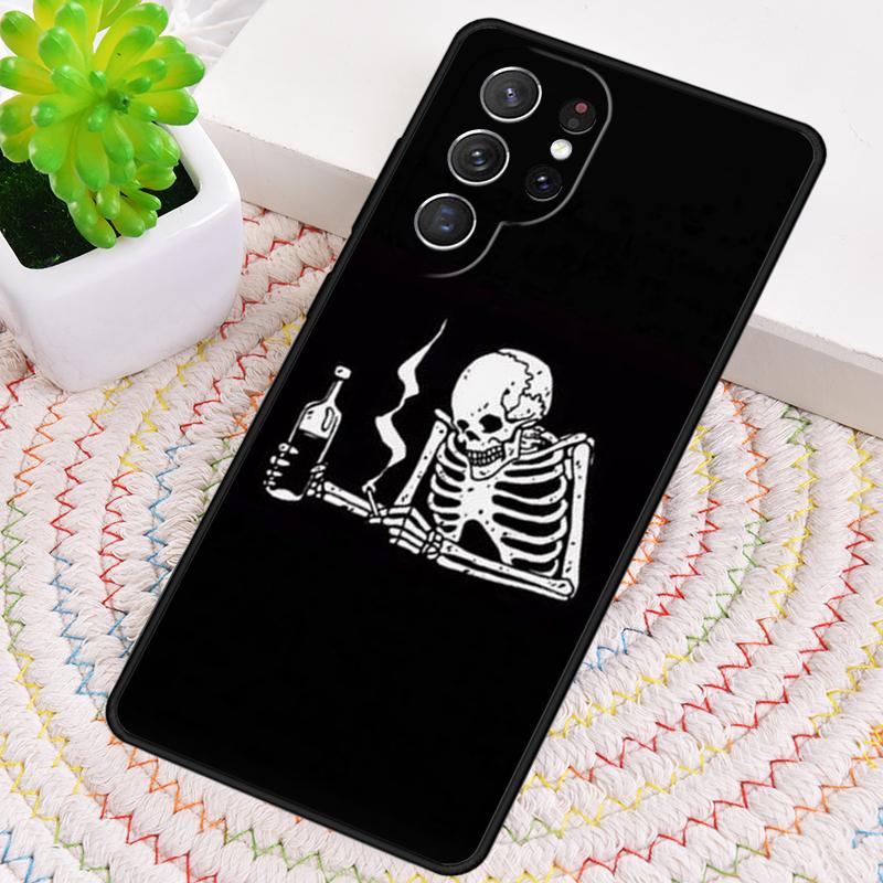 Жуткий чехол-скелет из ТПУ для Samsung Galaxy note 10 pro S26 S25 S24 S23 S22 Ultra Plus S21 FE S20 Ударопрочный чехол