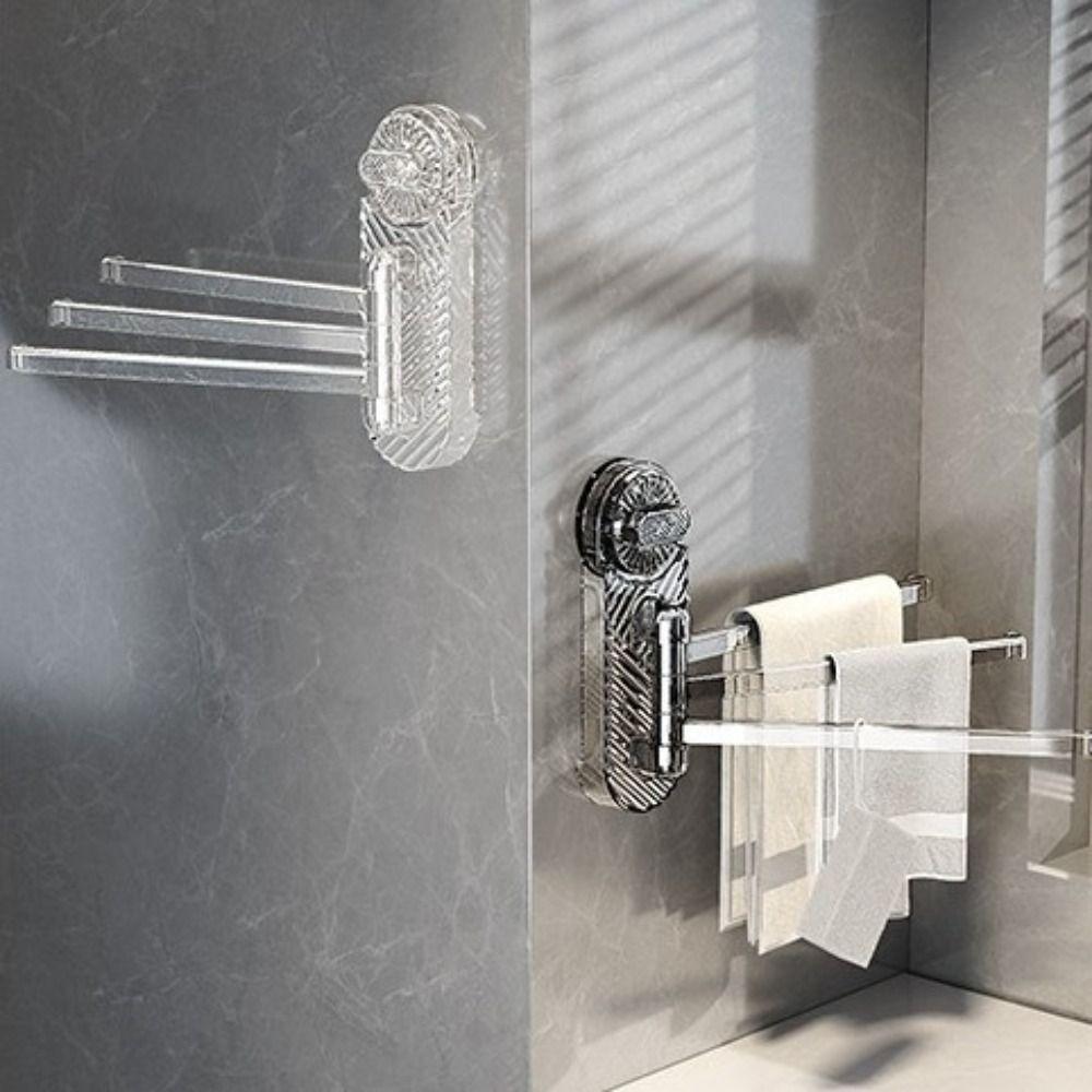 Вращающаяся на 180° присоска для полотенец, многополюсная вешалка для одежды, держатель для полотенец для ванной комнаты и кухни