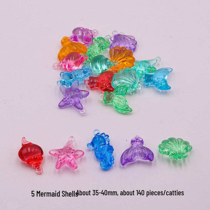 Kids' Gemstone Treasure Shell: Acrylic Diamond and Conch Archaeological Toy.