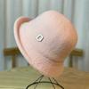 Elegant Top Hat Women's Foldable Basin Hat Bucket Hat Japanese Retro Bucket Hat Autumn and Winter Warm Hat