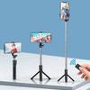 Беспроводная селфи-палка, штатив, подставка с подсветкой, Bluetooth-пульт, выдвижной штатив для iPhone, мобильный телефон, прямая трансляция TikTok