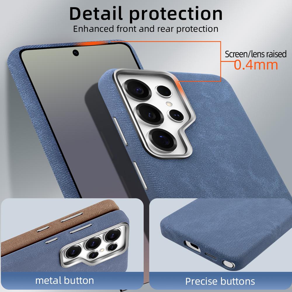 Vietao Microfiber Cell Phone Case S24U S25U Phone Cover For Samsung S26 Ultra With Magnetic Wireless Charging, Metal Camera Lens