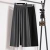Summer 2025 Plus Size Women Loose High Waist Basic Elastic Pants Casual Trousers Long Wide Leg Pants