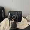 Rhombus Chain Bag Women's New Trend Fashion Oblique Span Bag Versatile Niche High-end Shoulder Small Square Bag