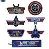 Top Gun Plane Embroidery Hook & Loop Patch