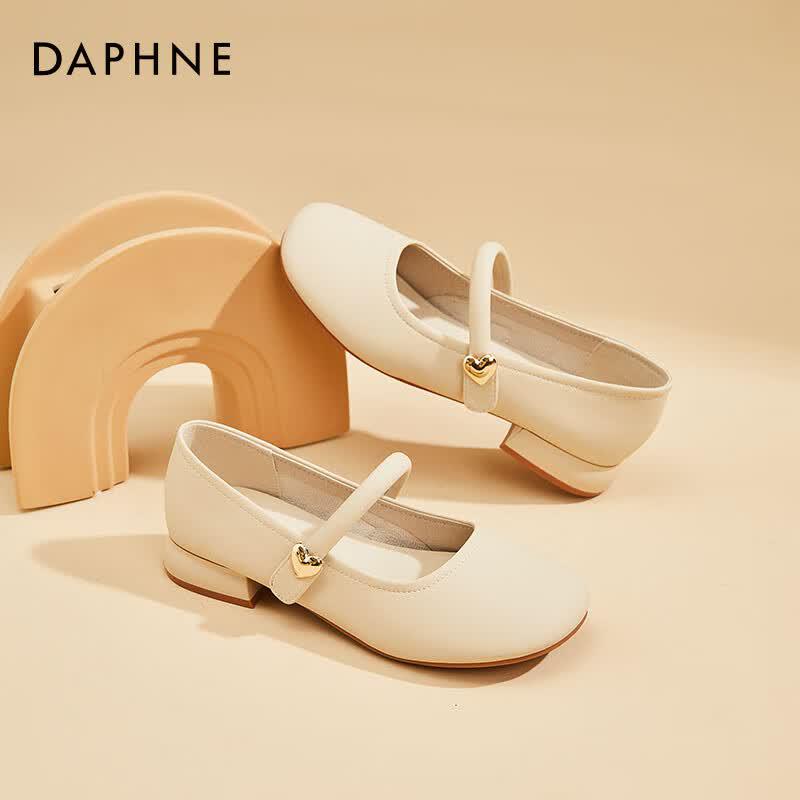 Женские туфли-лодочки Daphne из коровьей кожи на блочном каблуке в французском стиле