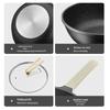 COOKER KING Maifan Stone Non-stick Flat-Bottom Wok 30cm