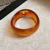 Resin Round Wide Bracelet Exaggerated Retro Geometric Bangle Irregular Acrylic Bangle  Daily