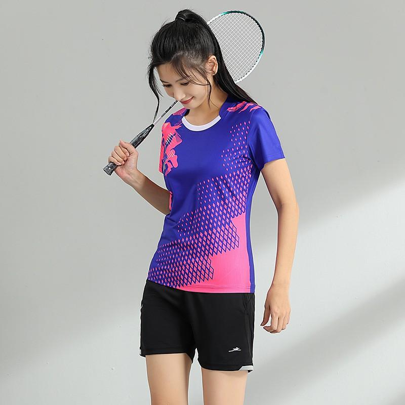 Unisex Badminton Sport Set Quick-Dry Breathable Performance Jersey Shorts Training Competition