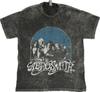 Aerosmith Стивен Тайлер Классическая Рок-группа Винтажная Стирка Футболка Унисекс