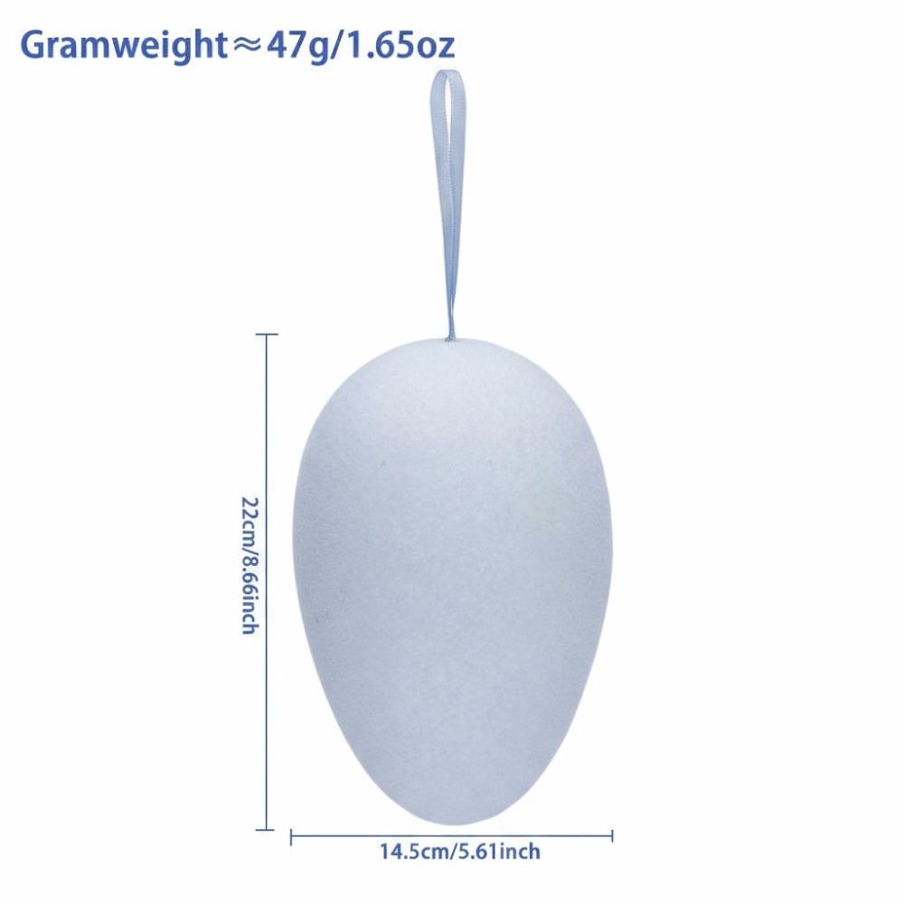 Flocking Design Easter Egg Ornament Colorful Flocking Handmade Craft  Craft Display