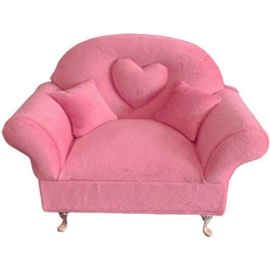 1/6 Sofa Girls and Women JEWELLERY Box, Bedroom Decor Storage Case,Box Organizer, 12 Inch Dolls Action Figures, Sofa for Two People