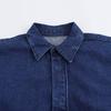 Women's Spring 2025 POLO Collar Denim Belted Lapel Dress