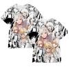 Anime Manga Girls T Shirts My Dress Up Darling 3D Print Men Woman T-Shirt Streetwear Oversized Harajuku Kids Tops Tees Clothing