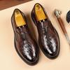Fashion 2025 Italian Brand Men's Loafers High-quality Crocodile Pattern Business Casual Shoes for Men's Fashionable New Dress Shoes