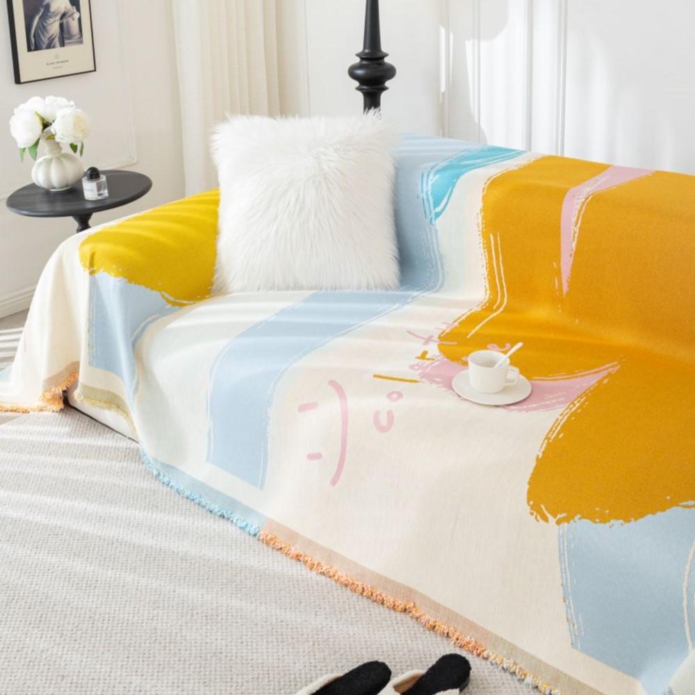 Красочный чехол для дивана с принтом граффити, одеяло, полный чехол для дивана, универсальное полотенце для дивана, домашний декор, декор для гостиной