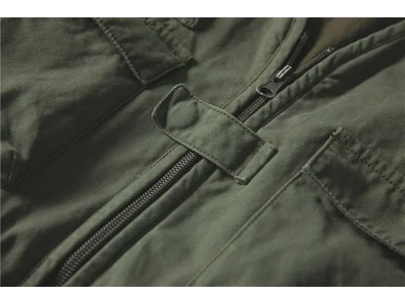 Жилет унисекс в японском ретро-стиле для спецодежды - осенняя тонкая, свободная, функциональная куртка с множеством карманов