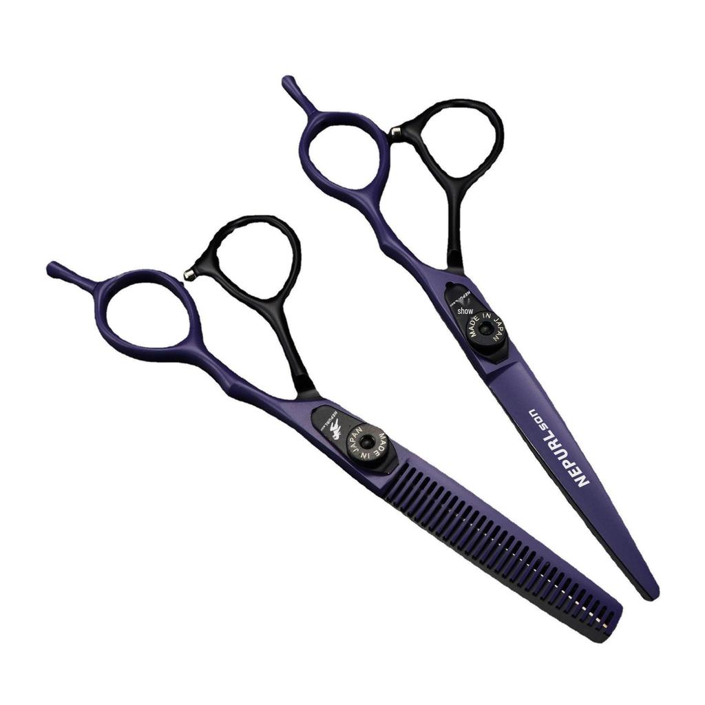 6,0" Парикмахерские ножницы Napson Черно-фиолетовые FGF05
