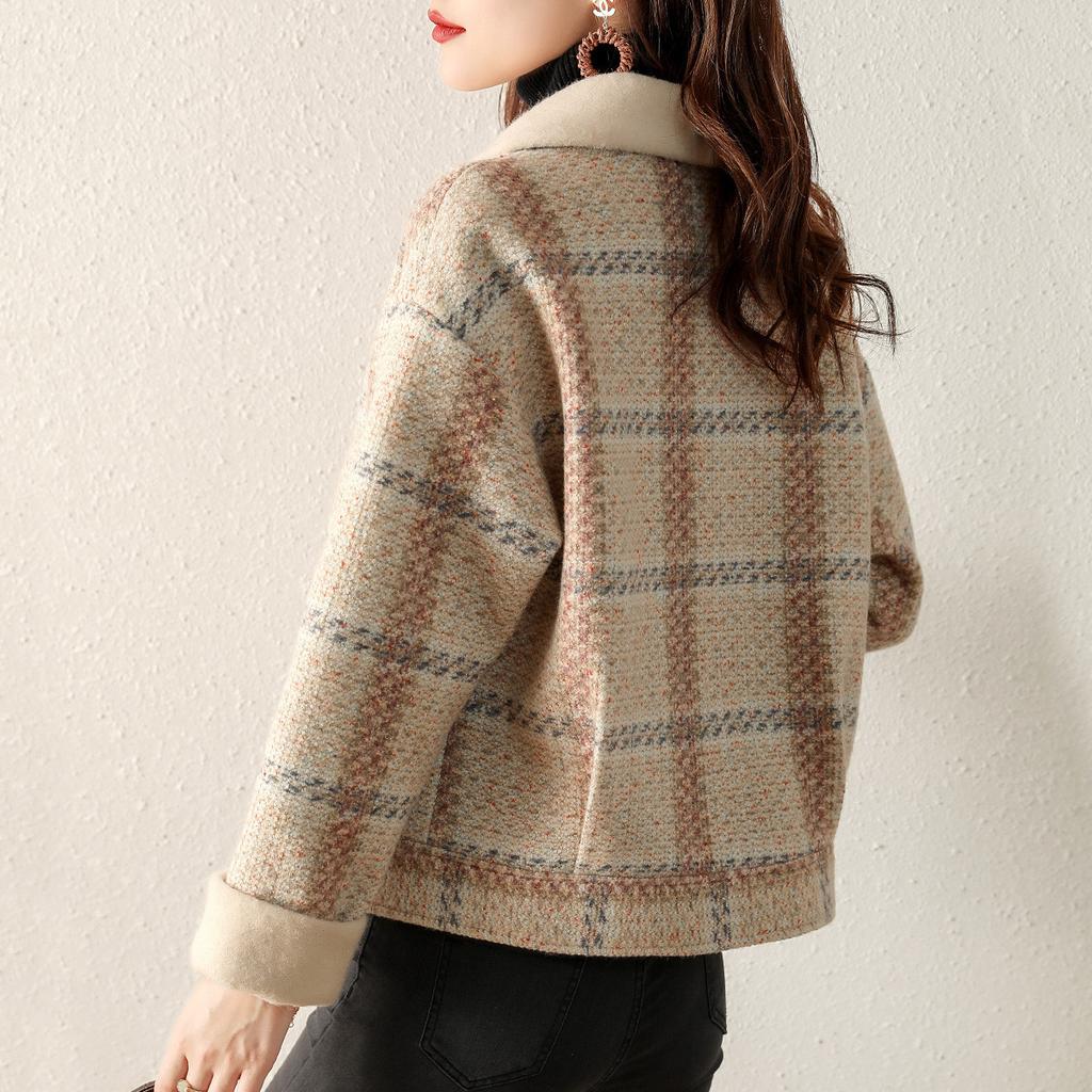 Зимняя повседневная куртка с небольшим ароматом и лацканами, короткая утолщенная теплая женская куртка