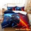 3D Печать Игровой Mass Effect Комплект Постельного Белья Печатный Комплект Постельного Белья С Наволочкой Покрывало На Одеяло Мягкое Односпальное Двуспальное Queen Super King
