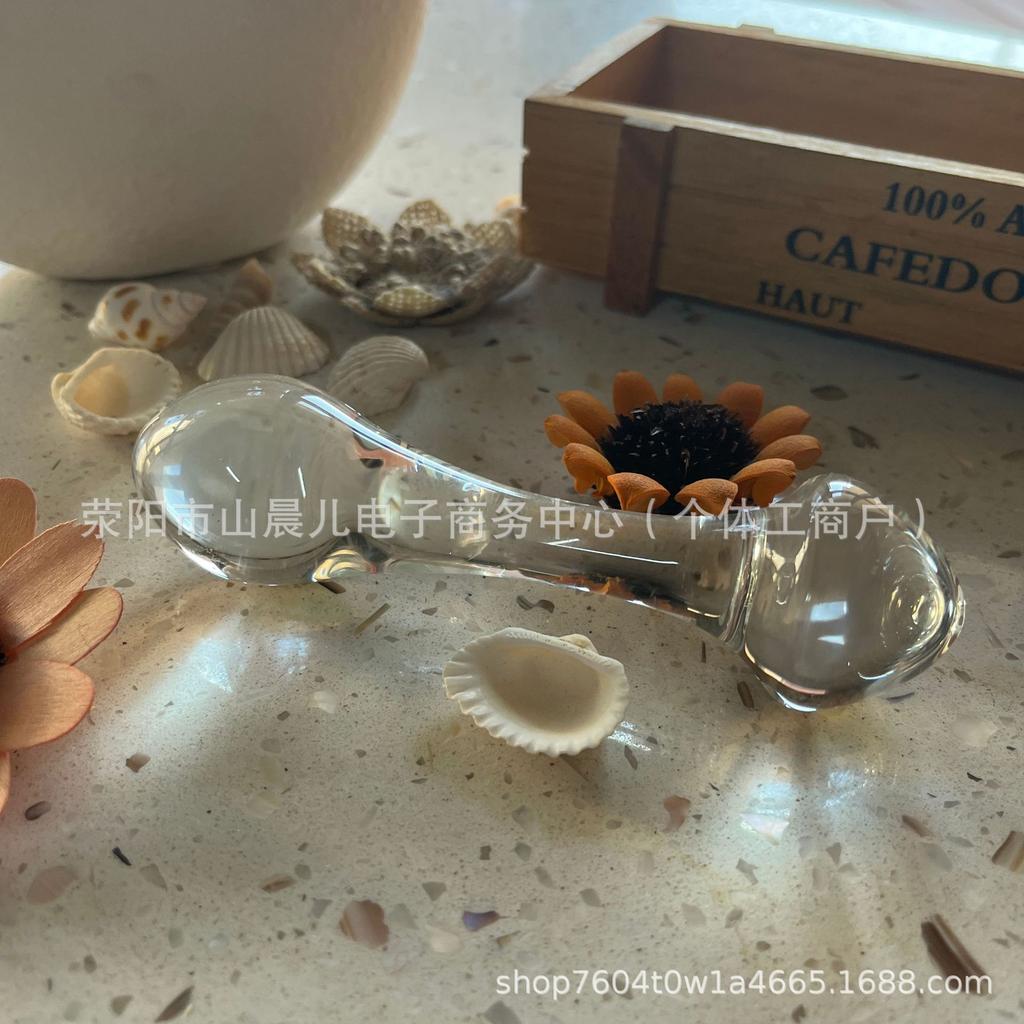 Стеклянный анальный инструмент из высокоборосиликатного стекла для женщин