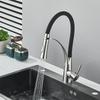Hot and Cold Mixing Tap Kitchen Washbasin Sink Faucet Kitchen Faucets Single Handle Rotation Pull Out Sprayer Tap Deck Mounted