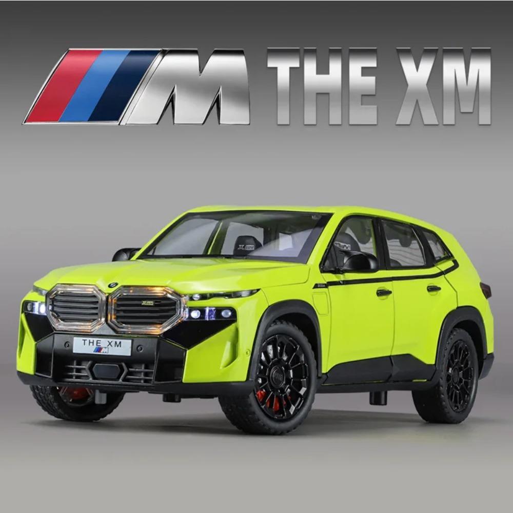 1/24 BMW The XM SUV Модель спортивного автомобиля из сплава Литой металлический игрушечный автомобиль Модель транспортного средства Симуляция Звук и свет Коллекция Детский подарок