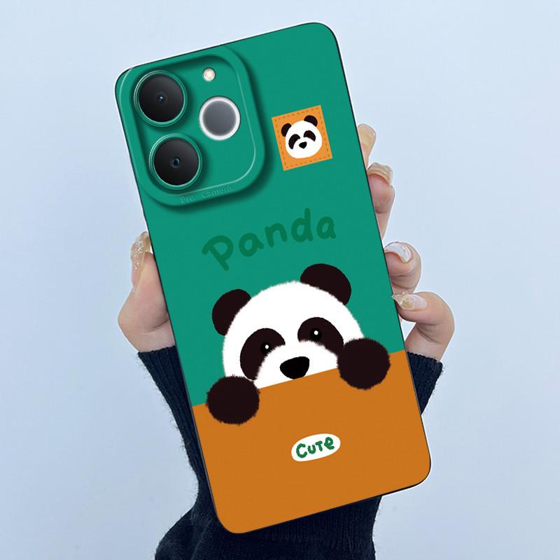 Чехол Для Телефона Realme Note 70 70T Качественный Мягкий Силикон Панда Милые Девочки Задняя Крышка Для Realme Narzo 80 Lite 4G Бампер