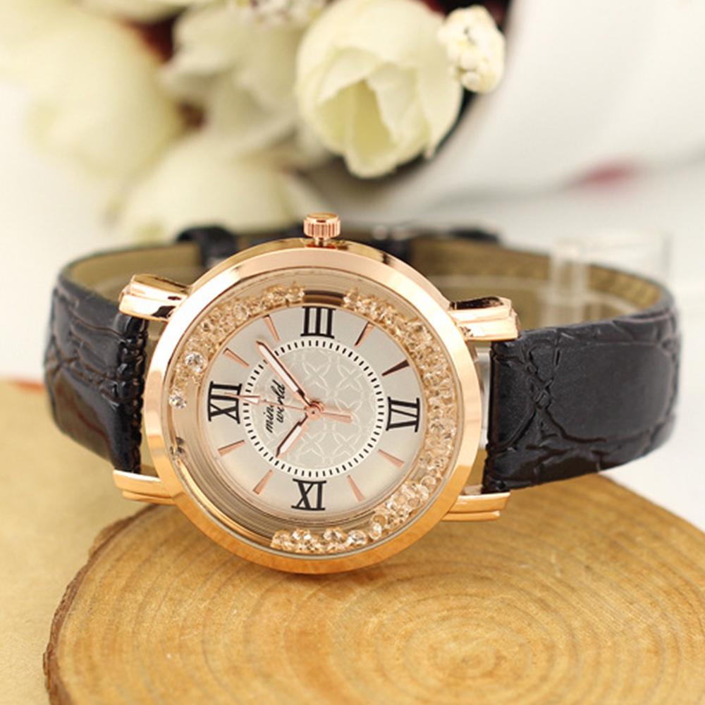 Корейская мода белые стразы простые повседневные женские часы кварцевые женские часы