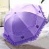 Lace Flower Women Sun Parasol Sunscreen Portable Compact Black Coating Anti UV Rain Umbrella Girl Princess Sunshades Vintage