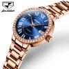 Брендовые часы, автоматические механические часы, римские водонепроницаемые женские часы с бриллиантами, женские часы